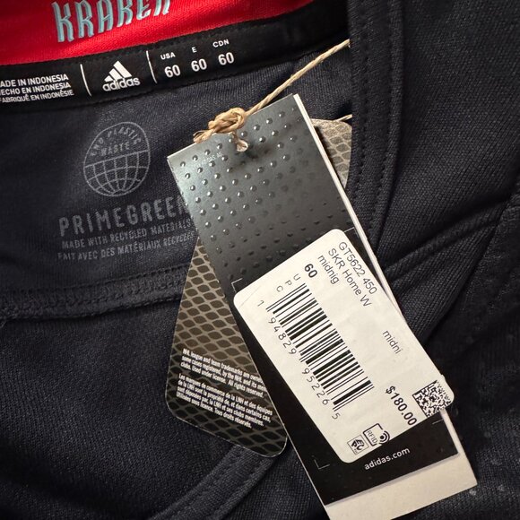 Men's Adidas NHL Seattle Kraken Home Hockey Jersey Authentic GT5622 Size $180 - Picture 12 of 12